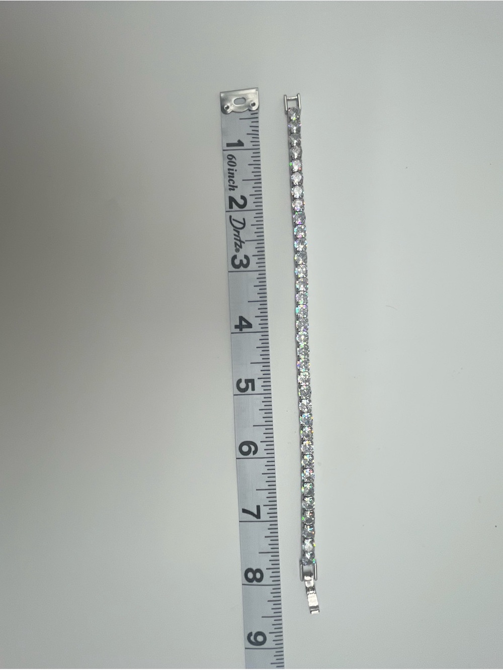Silver-Tone Crystal Bracelet - Sparkling Clear Stones